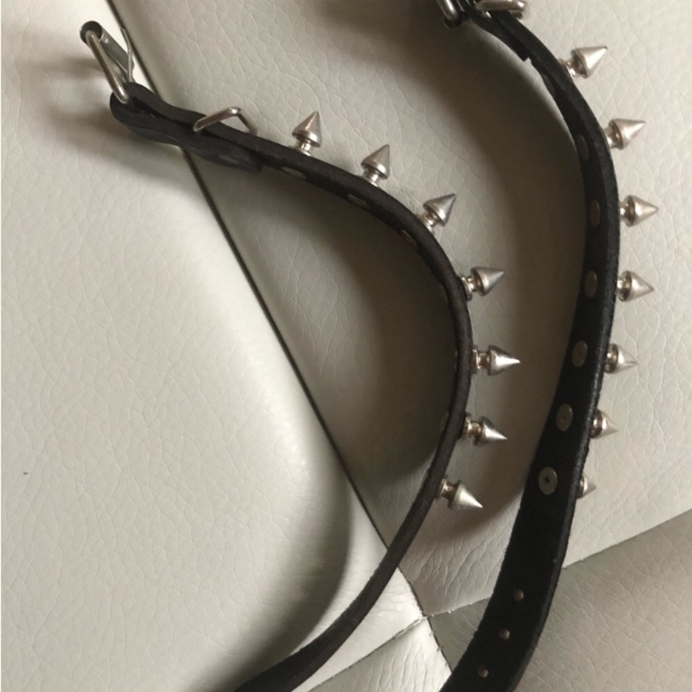 ** Reduced on 8/19** Two real Leather studded bracelets
